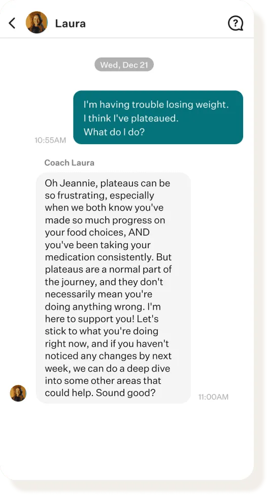 Chat mobile screen