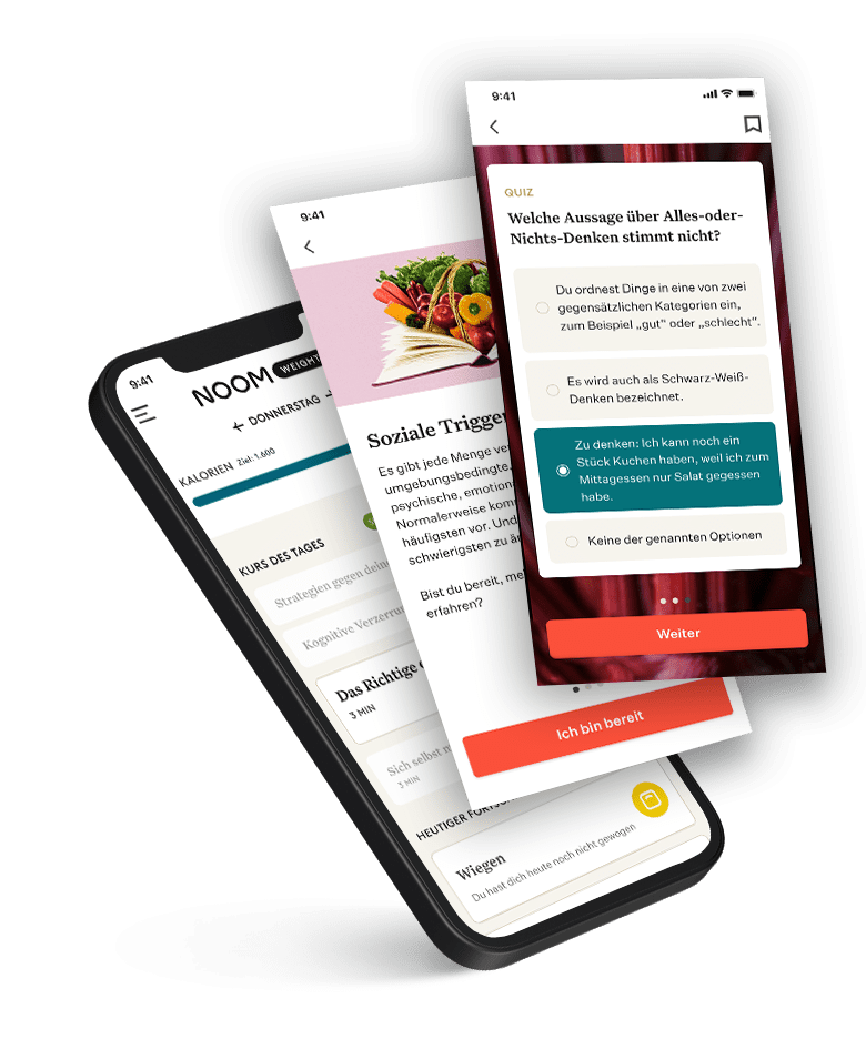 Screenshots der App