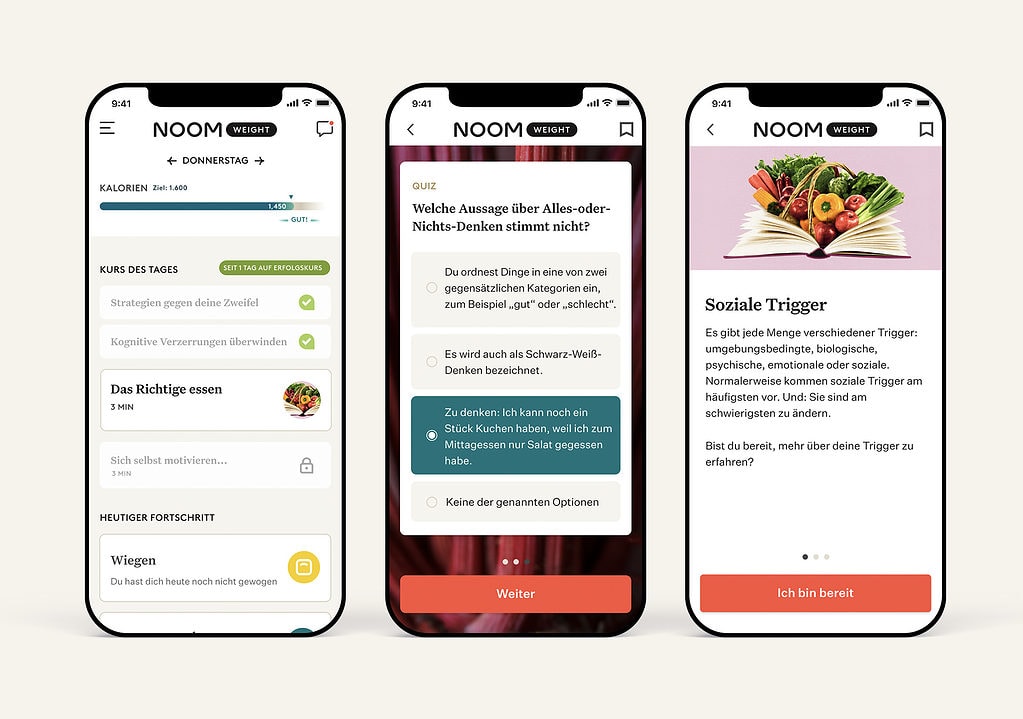 Screenshot der App